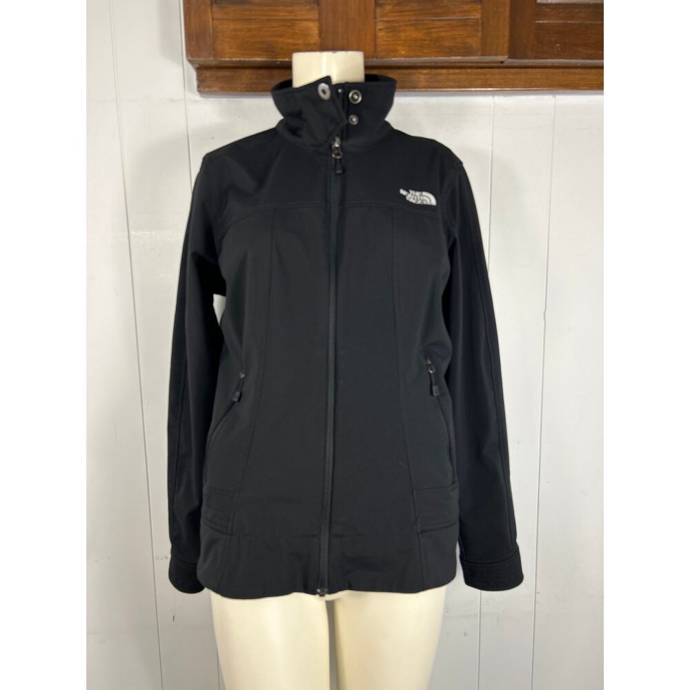The North Face Women’s Full Zip Jacket Black TNF Apex Bionic Pockets Size L - Picture 2 of 5